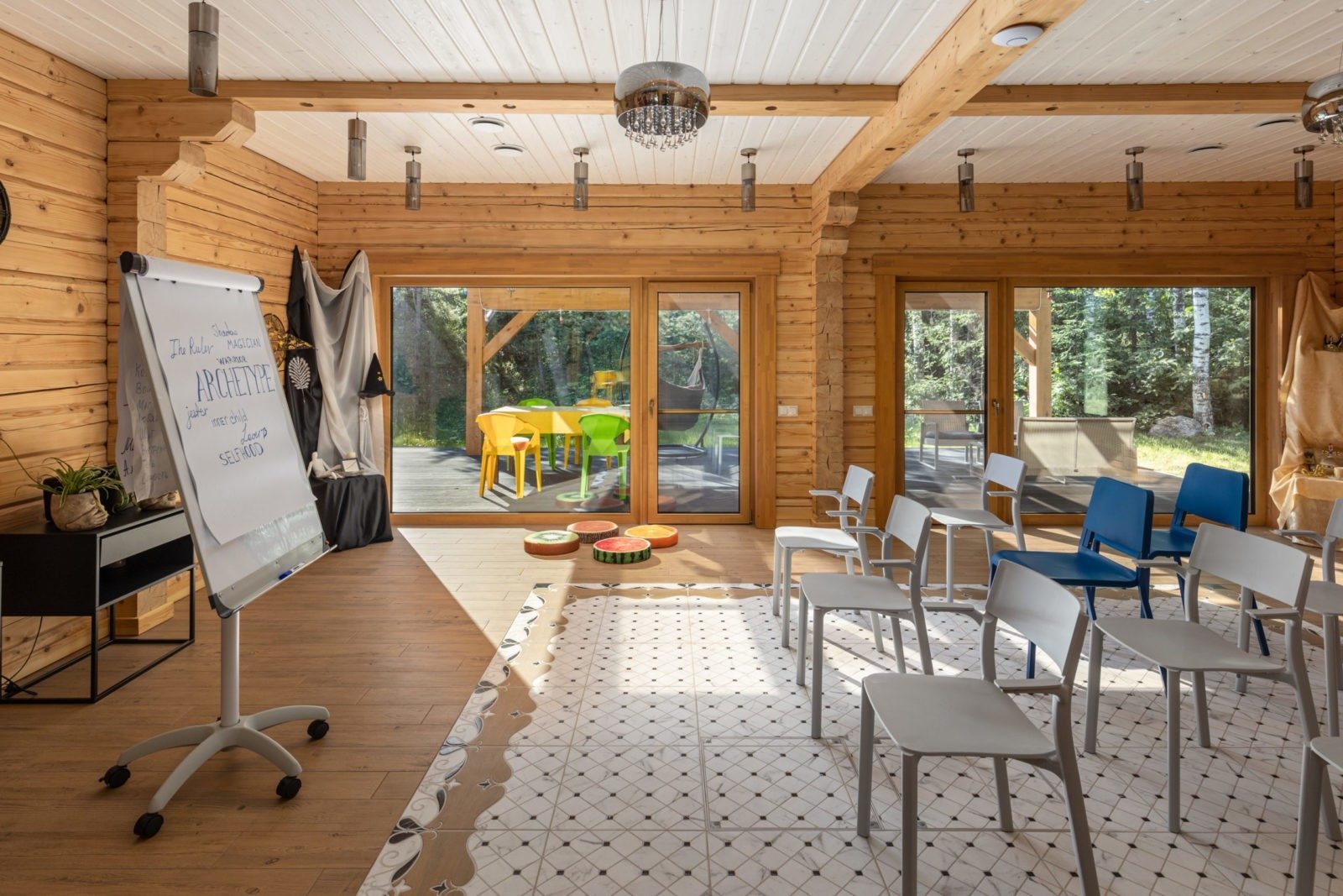 Narbuli Retreat House interior — Latvia corporate retreat venue