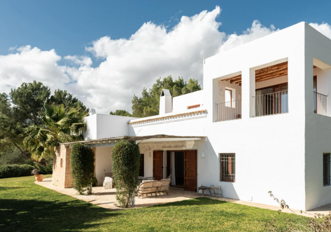 Ibiza finca retreat venue with pool and olive trees
